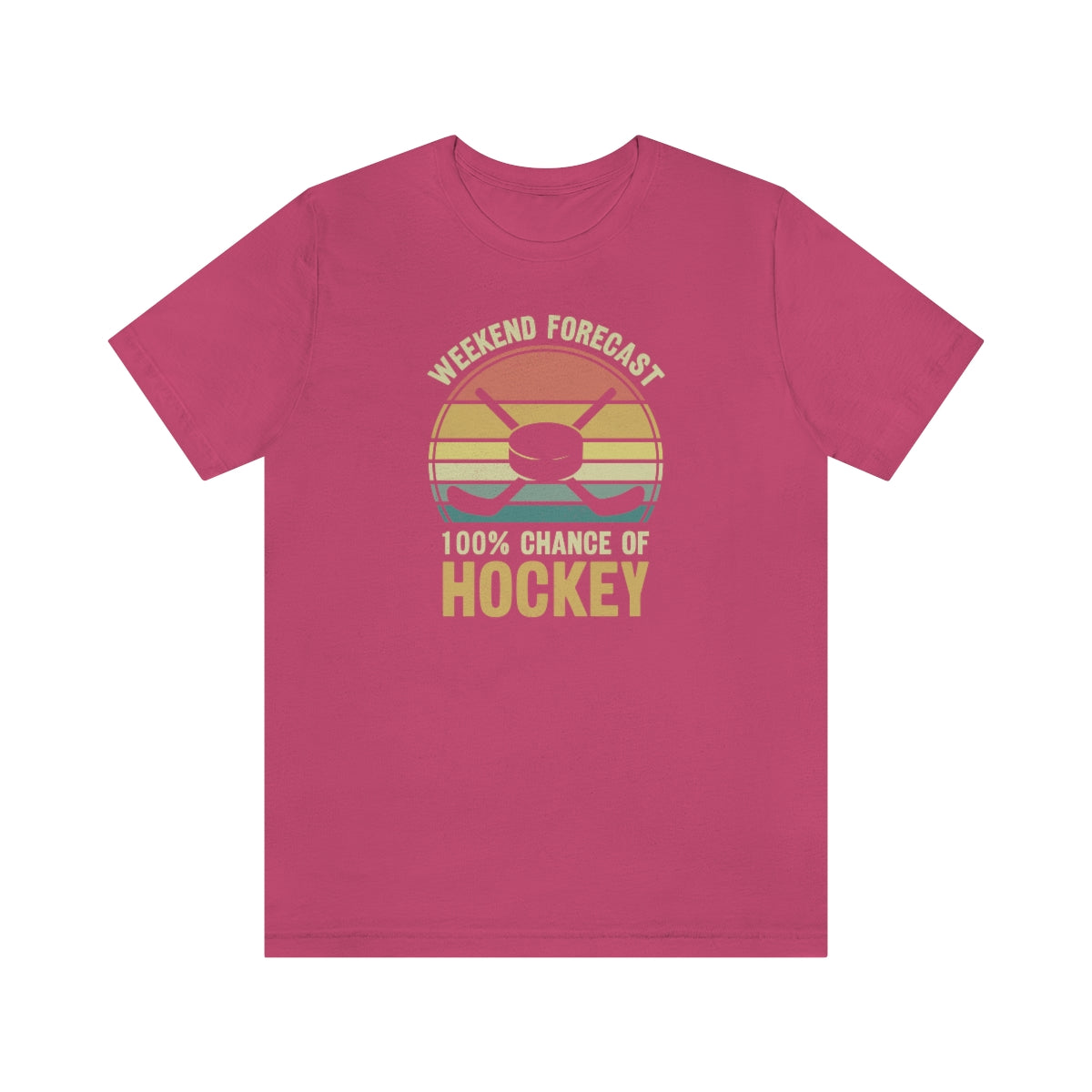 80's Retro Hockey Shirt | Vintage Eighties Hockey Gift For Men, Women & Kids Unisex Jersey Short Sleeve Tee, Hockey Mom, Hockey Dad