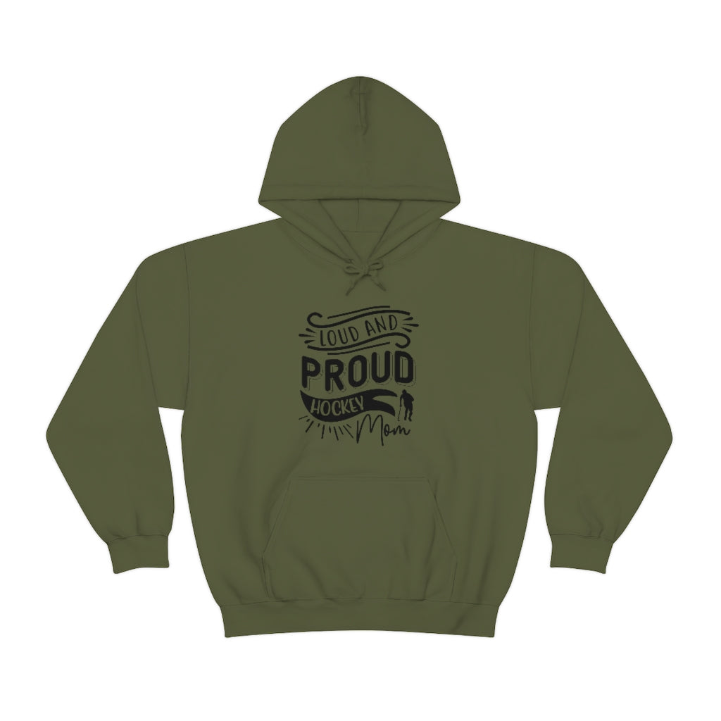 Loud and Proud Hockey Mom Gifts: Only Thing Tougher Than a Hockey Player Retro Vintage Unisex Heavy Blend Hooded Sweatshirt