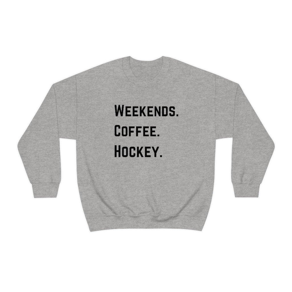 Weekends Coffee Hockey Mom Shirt, Hockey Sweatshirt, Vintage, Women's Hockey Sweatshirt, Sports, Beer, Tailgating, Wine,