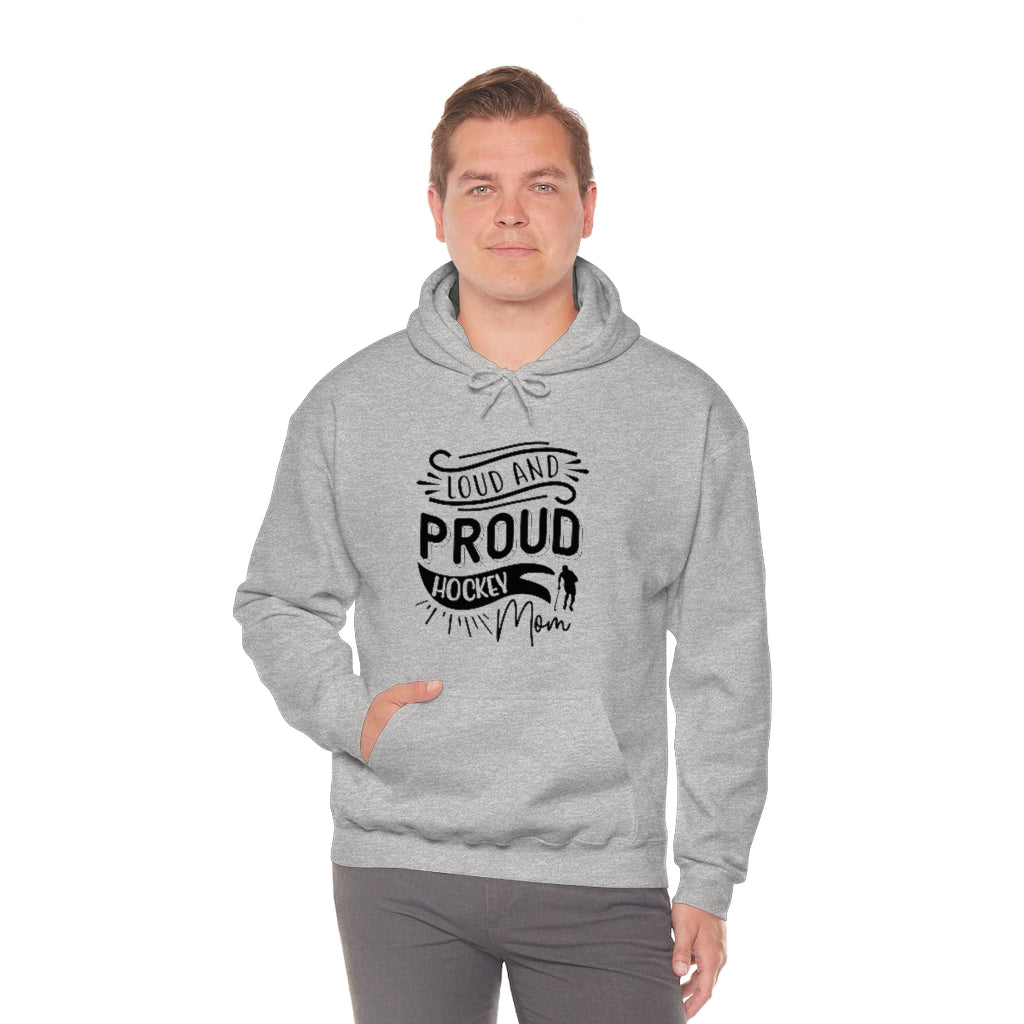 Loud and Proud Hockey Mom Gifts: Only Thing Tougher Than a Hockey Player Retro Vintage Unisex Heavy Blend Hooded Sweatshirt