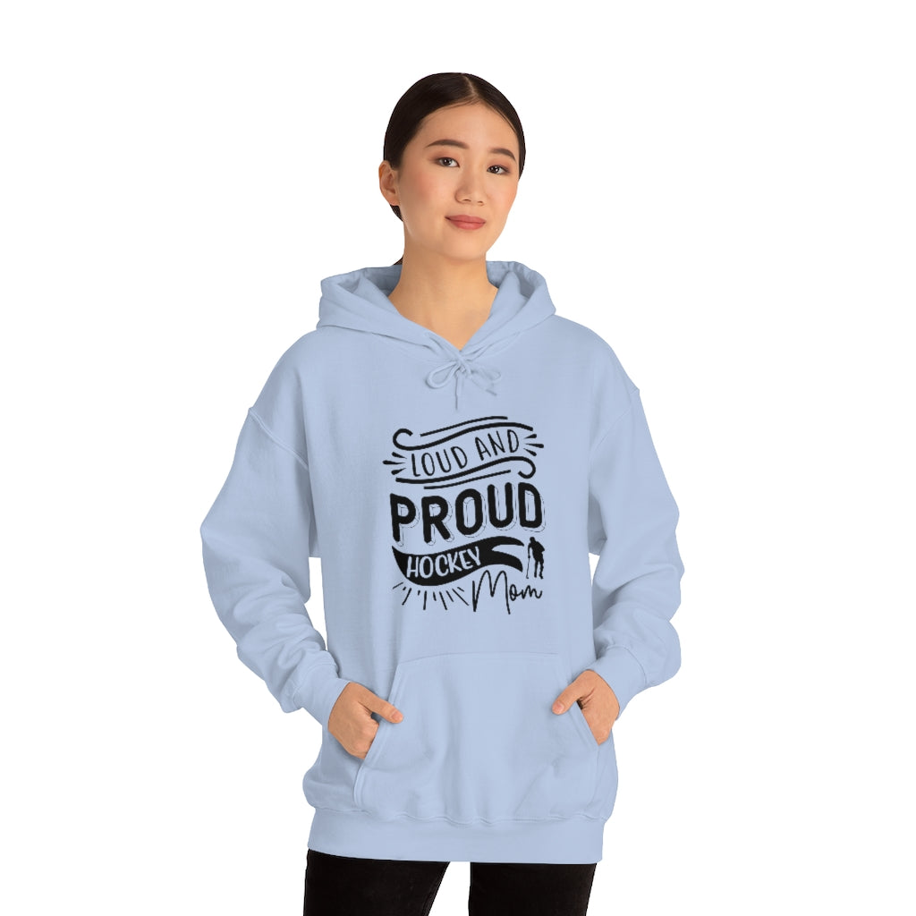 Loud and Proud Hockey Mom Gifts: Only Thing Tougher Than a Hockey Player Retro Vintage Unisex Heavy Blend Hooded Sweatshirt