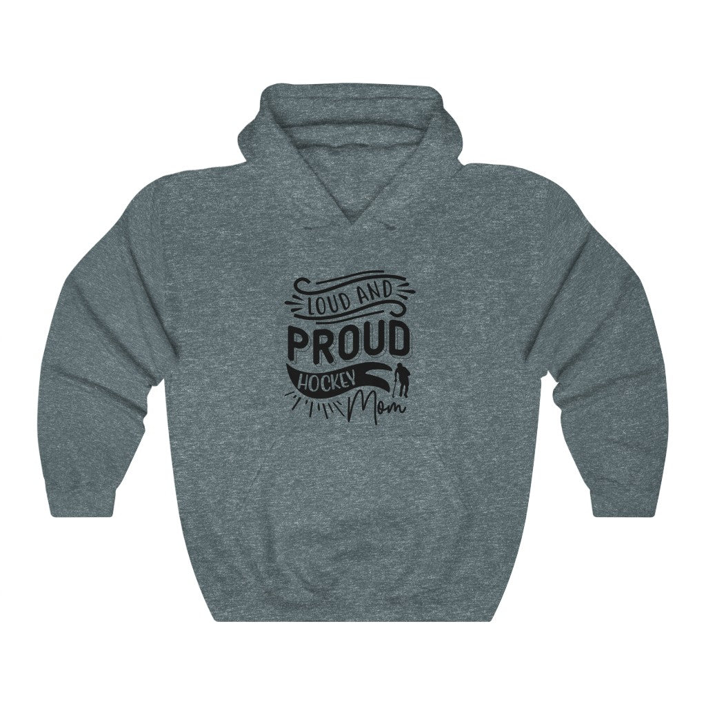 Loud and Proud Hockey Mom Gifts: Only Thing Tougher Than a Hockey Player Retro Vintage Unisex Heavy Blend Hooded Sweatshirt