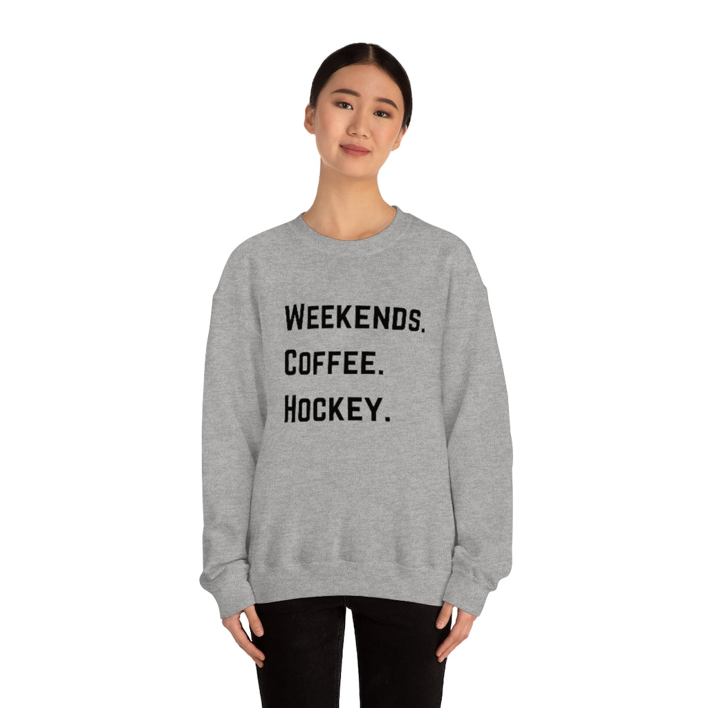 Weekends Coffee Hockey Mom Shirt, Hockey Sweatshirt, Vintage, Women's Hockey Sweatshirt, Sports, Beer, Tailgating, Wine,