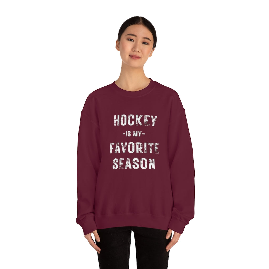 Hockey is my Favorite Season Sweatshirt, Hockey Sweatshirt, Vintage, Women's Hockey Sweatshirt, Sports, Beer, Tailgating, Wine, NHL