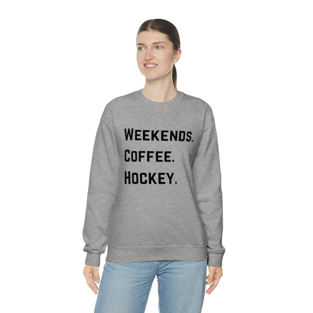 Weekends Coffee Hockey Mom Shirt, Hockey Sweatshirt, Vintage, Women's Hockey Sweatshirt, Sports, Beer, Tailgating, Wine,