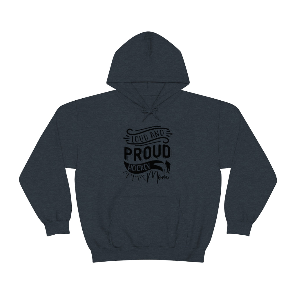 Loud and Proud Hockey Mom Gifts: Only Thing Tougher Than a Hockey Player Retro Vintage Unisex Heavy Blend Hooded Sweatshirt