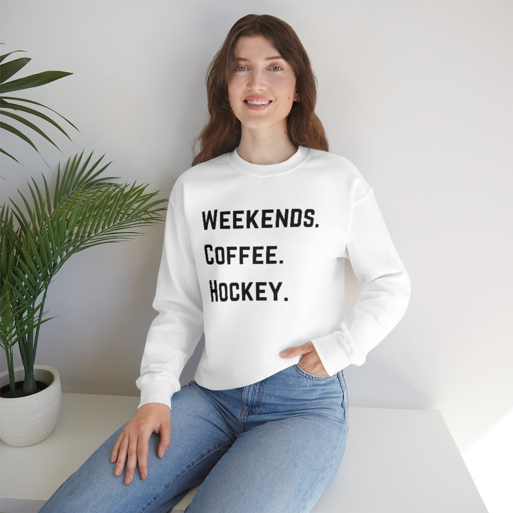 Weekends Coffee Hockey Mom Shirt, Hockey Sweatshirt, Vintage, Women's Hockey Sweatshirt, Sports, Beer, Tailgating, Wine, NHL