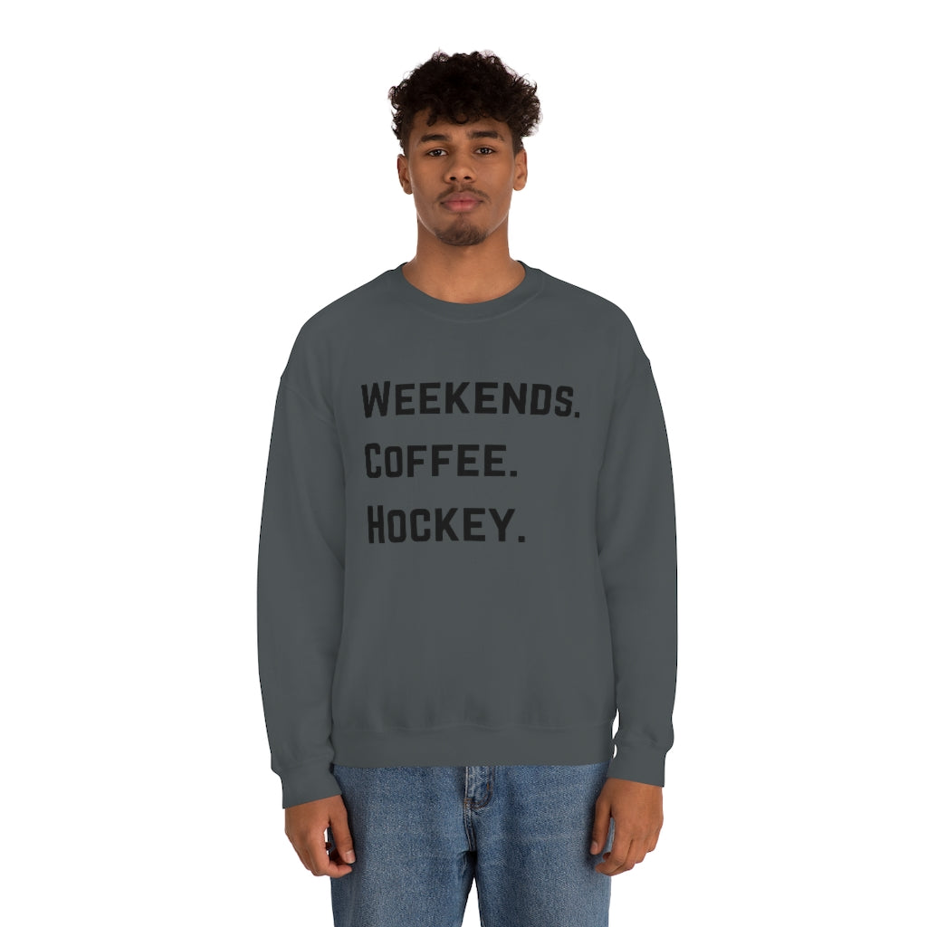 Weekends Coffee Hockey Mom Shirt, Hockey Sweatshirt, Vintage, Women's Hockey Sweatshirt, Sports, Beer, Tailgating, Wine, NHL