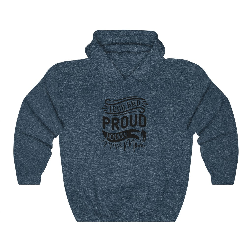 Loud and Proud Hockey Mom Gifts: Only Thing Tougher Than a Hockey Player Retro Vintage Unisex Heavy Blend Hooded Sweatshirt