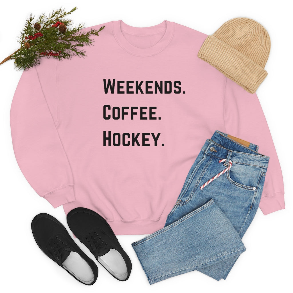 Weekends Coffee Hockey Mom Shirt, Hockey Sweatshirt, Vintage, Women's Hockey Sweatshirt, Sports, Beer, Tailgating, Wine, NHL