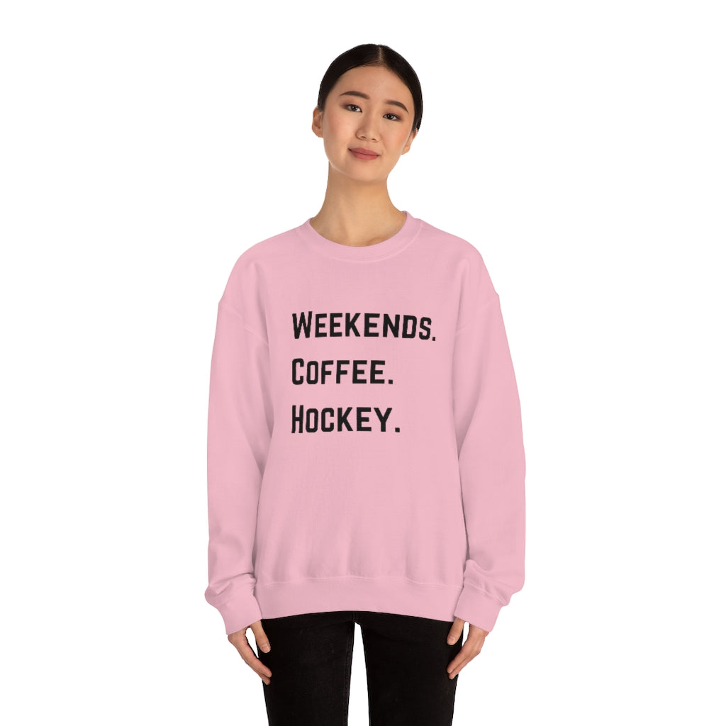 Weekends Coffee Hockey Mom Shirt, Hockey Sweatshirt, Vintage, Women's Hockey Sweatshirt, Sports, Beer, Tailgating, Wine, NHL