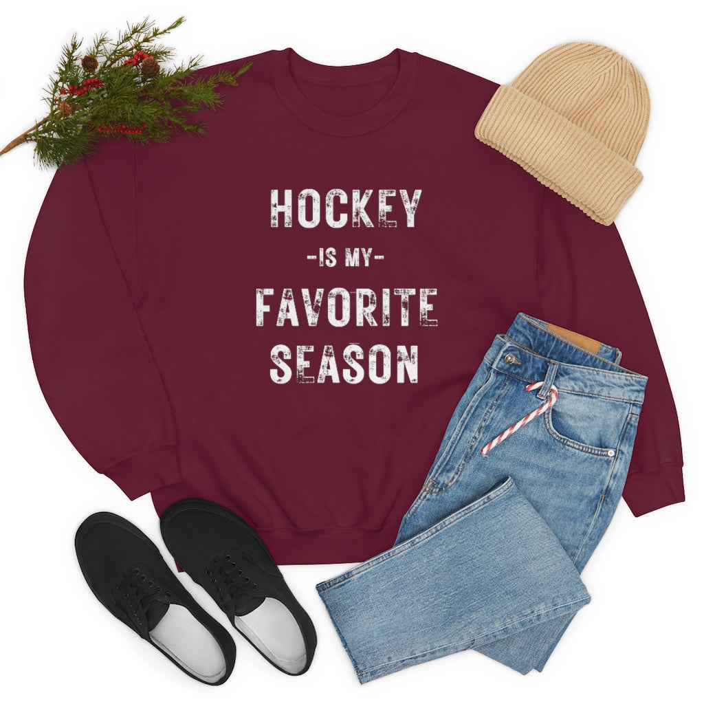 Hockey is my Favorite Season Sweatshirt, Hockey Sweatshirt, Vintage, Women's Hockey Sweatshirt, Sports, Beer, Tailgating, Wine, NHL