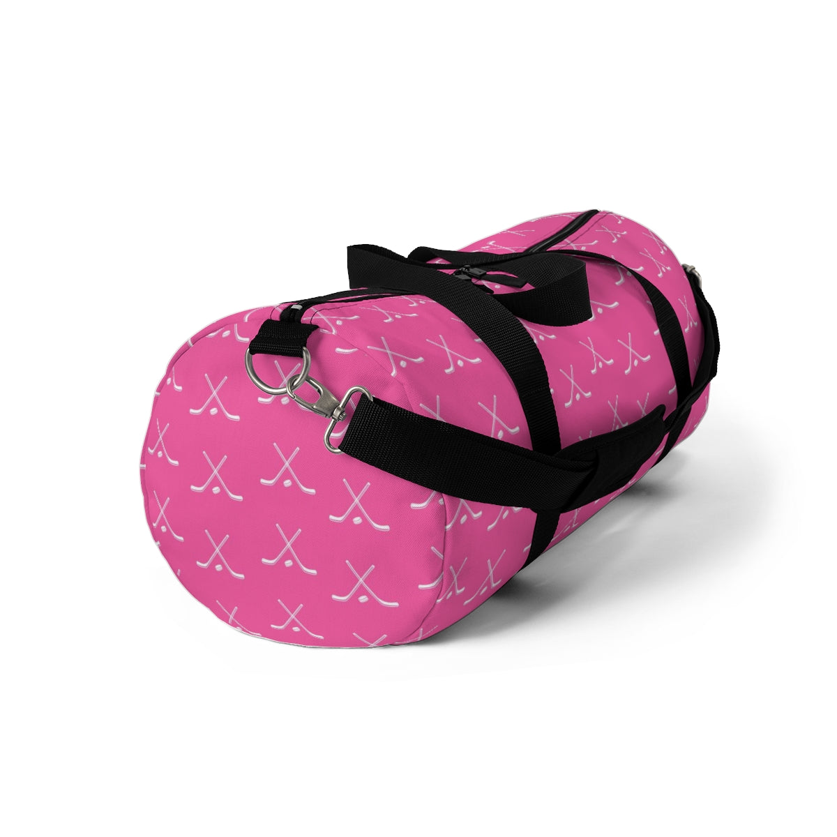 Hockey Gym Bag | Hockey Duffle Bag | Hockey Team Bags | Hockey Player Gift Pink and White, Girl Hockey Gift, Hockey Gifts for Girls