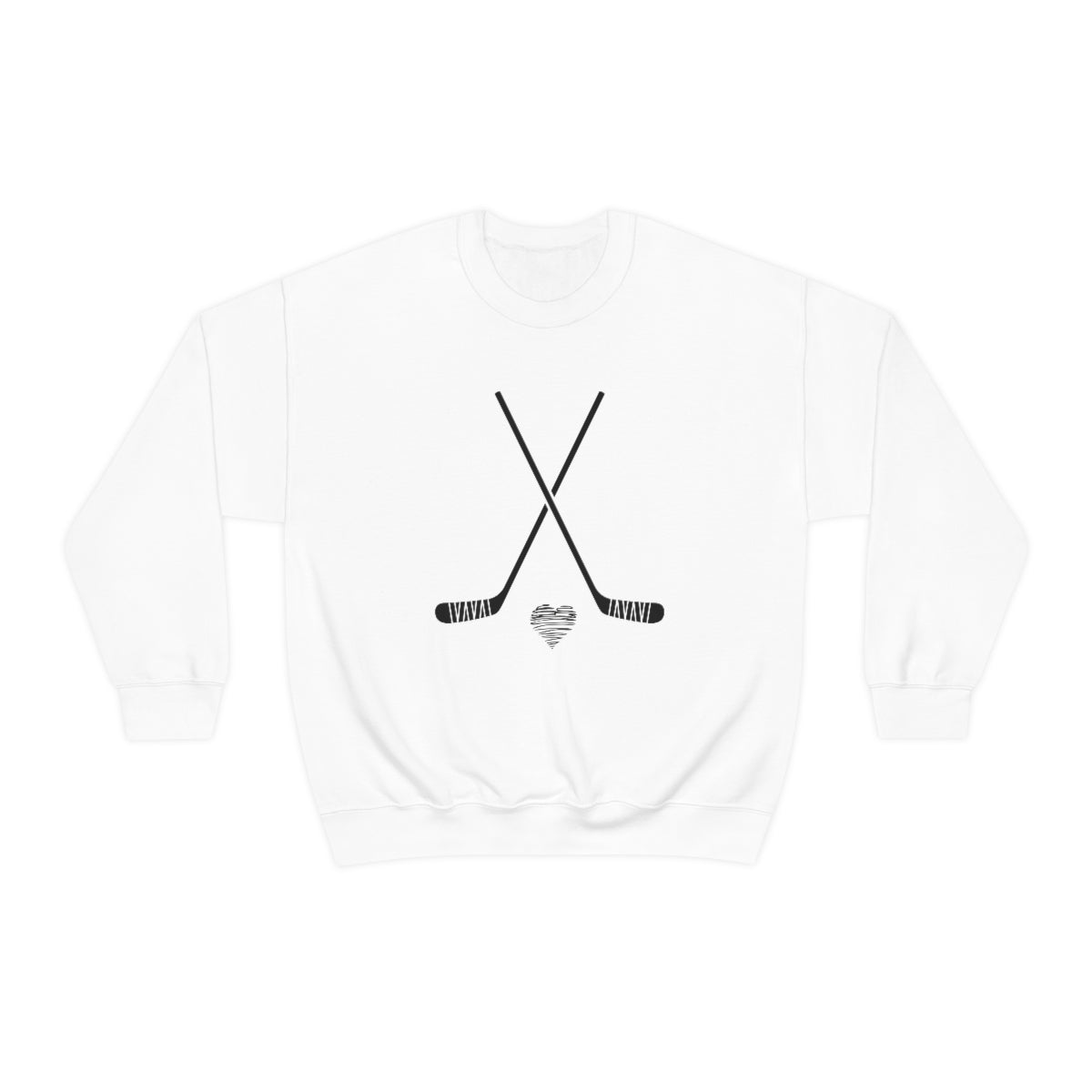 Hockey SweatShirt Heart Sticks | Hockey Mom Shirt | Hockey Sweatshirt | SweatShirt Women | Hockey Gifts | Sweaters for Women | Hockey Art