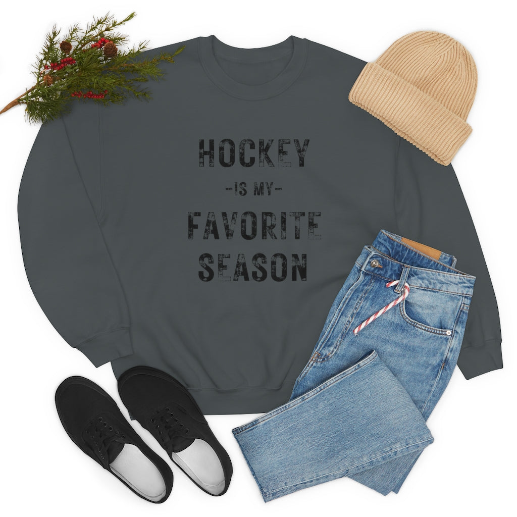 Hockey is my Favorite Season Sweatshirt, Hockey Sweatshirt, Vintage, Women's Hockey Sweatshirt, Sports, Beer, Tailgating, Wine, Sunday NHL