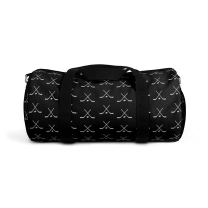 Hockey Gym Bag | Hockey Duffle Bag | Hockey Team Bags | Hockey Player Gift, Black and White, Hockey Gift, Hockey Gifts for Boys