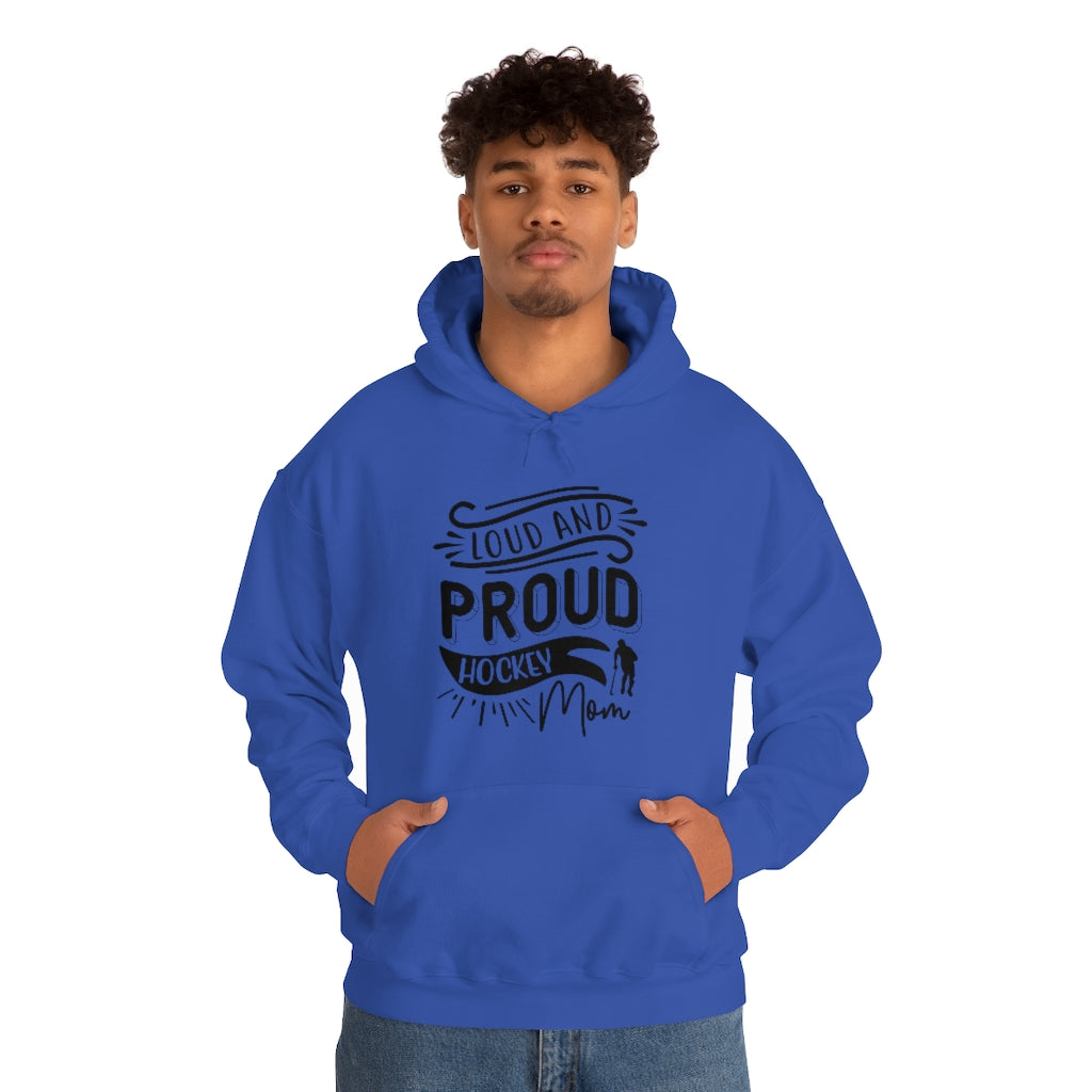 Loud and Proud Hockey Mom Gifts: Only Thing Tougher Than a Hockey Player Retro Vintage Unisex Heavy Blend Hooded Sweatshirt