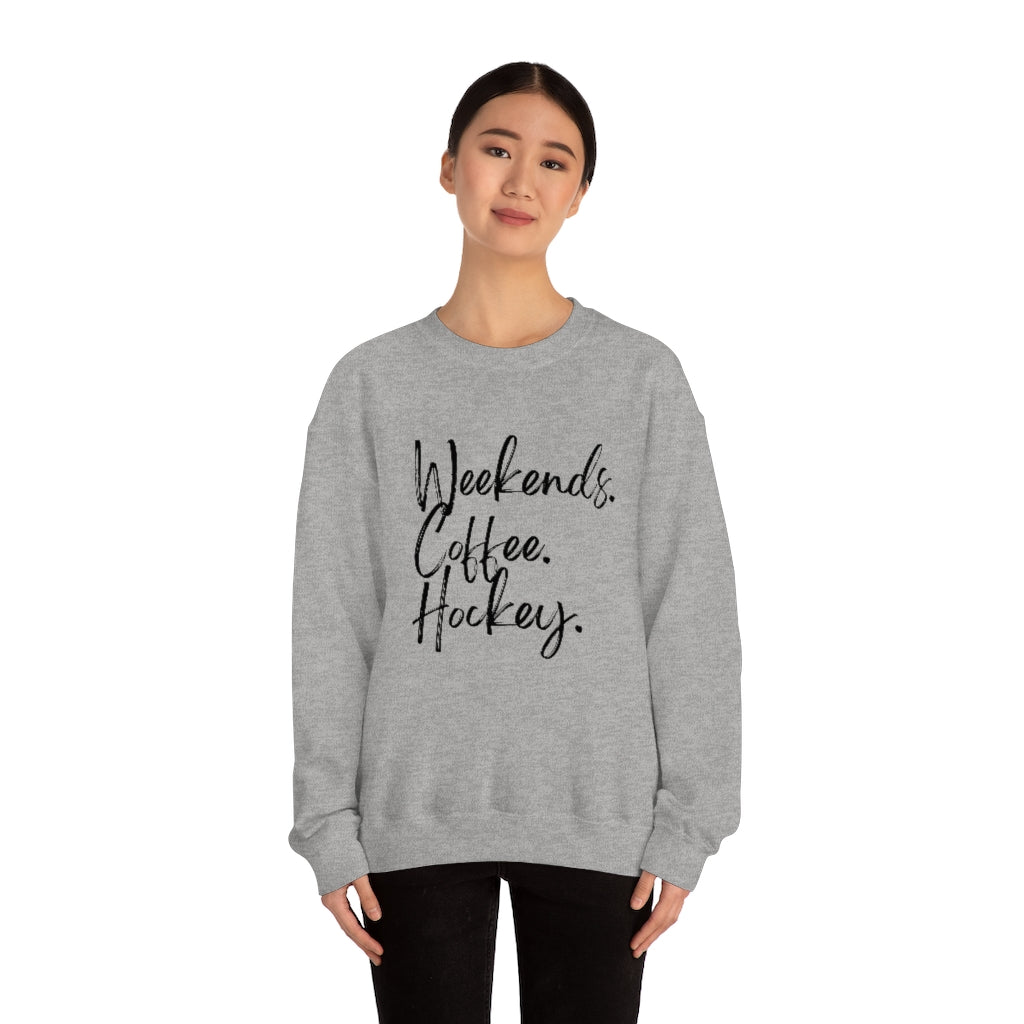 Weekends Coffee Hockey Mom Shirt, Hockey Sweatshirt, Vintage, Women's Hockey Sweatshirt, Sports, Beer, Tailgating, Wine,