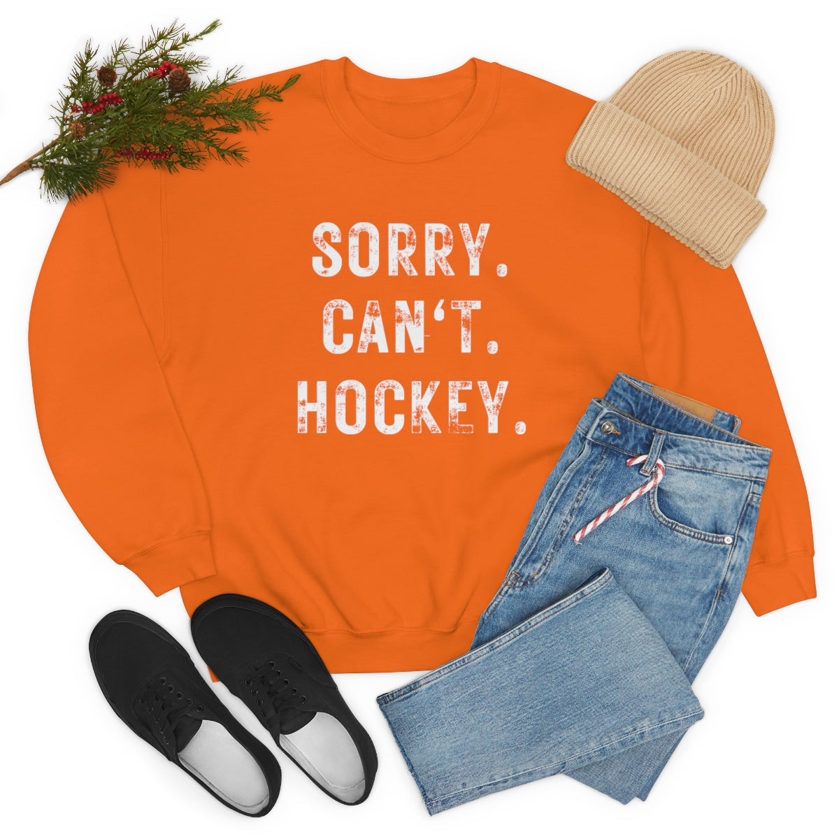 Hockey Season Funny Sweatshirt | Hockey Mom Shirt | Hockey Sweatshirt | Hockey Gifts | Sweaters for Women | Hockey Art