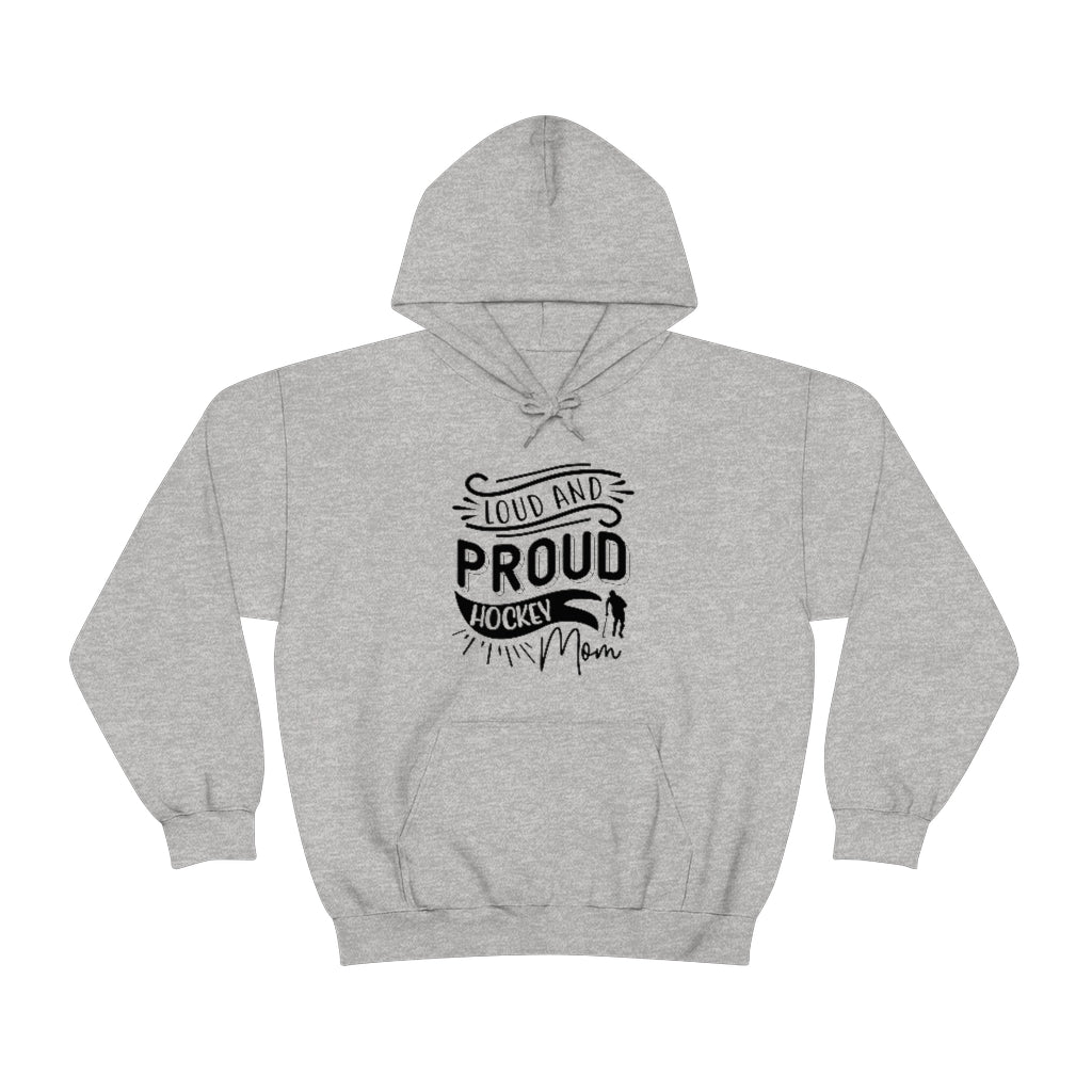 Loud and Proud Hockey Mom Gifts: Only Thing Tougher Than a Hockey Player Retro Vintage Unisex Heavy Blend Hooded Sweatshirt