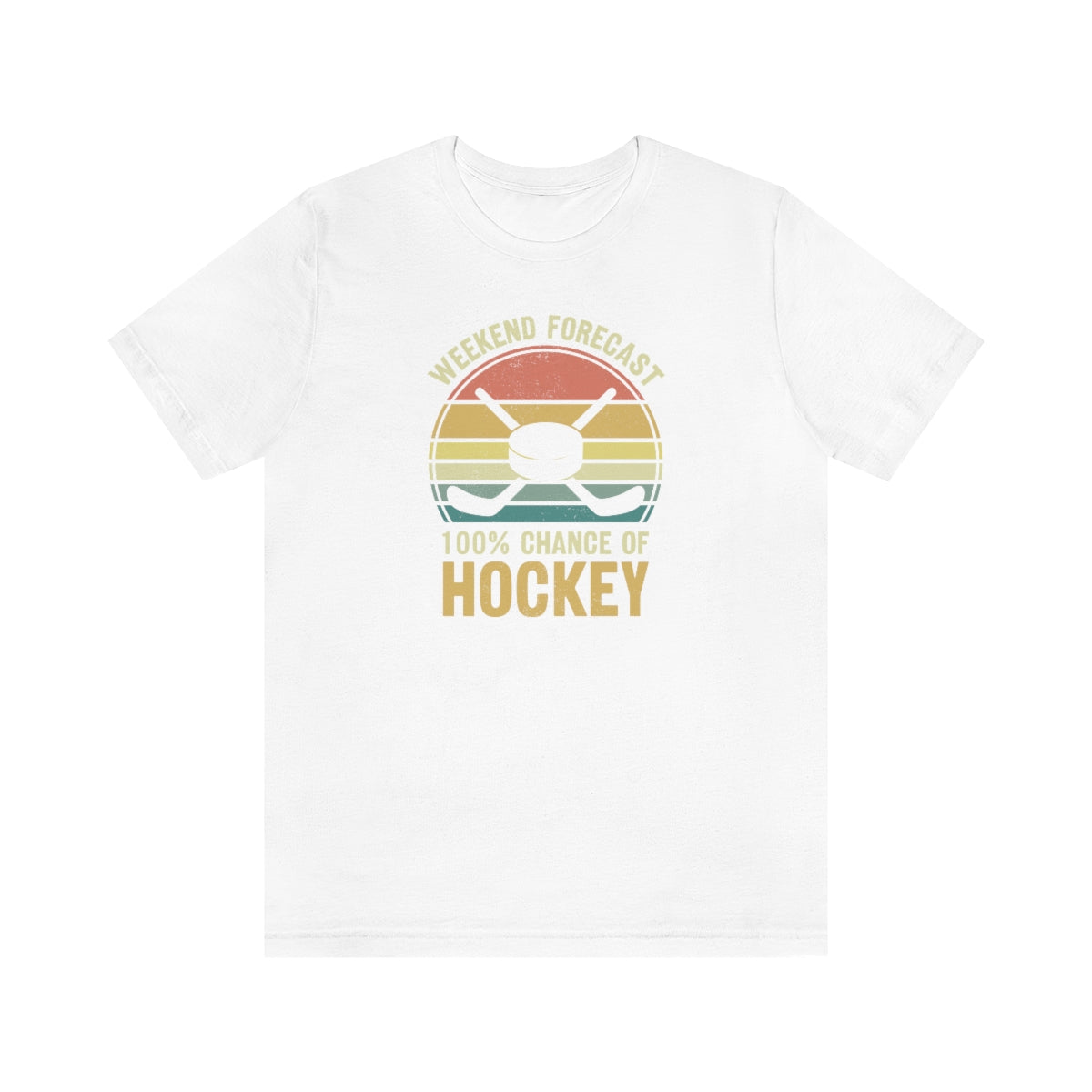 80's Retro Hockey Shirt | Vintage Eighties Hockey Gift For Men, Women & Kids Unisex Jersey Short Sleeve Tee, Hockey Mom, Hockey Dad