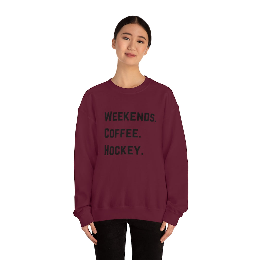 Weekends Coffee Hockey Mom Shirt, Hockey Sweatshirt, Vintage, Women's Hockey Sweatshirt, Sports, Beer, Tailgating, Wine, NHL