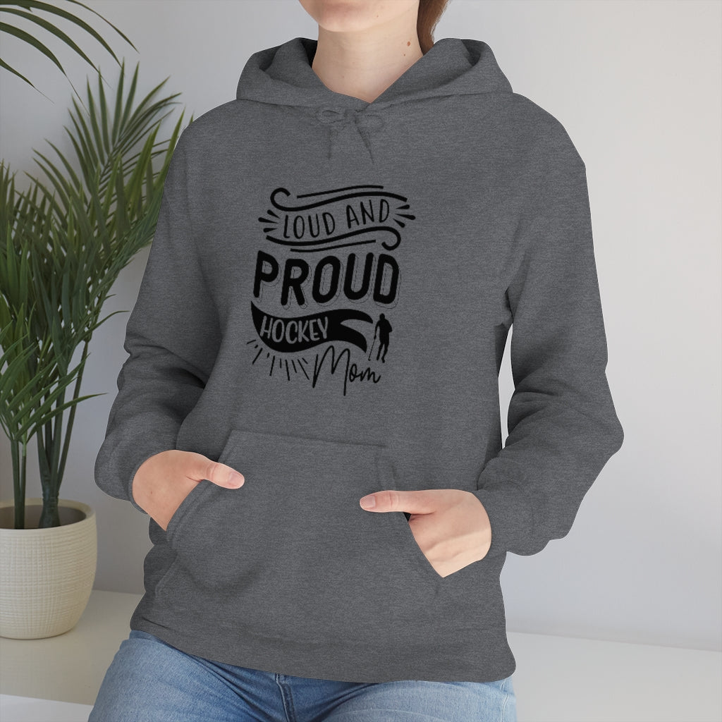 Loud and Proud Hockey Mom Gifts: Only Thing Tougher Than a Hockey Player Retro Vintage Unisex Heavy Blend Hooded Sweatshirt