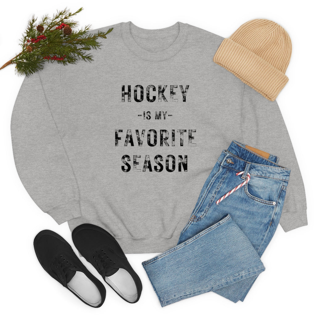 Hockey is my Favorite Season Sweatshirt, Hockey Sweatshirt, Vintage, Women's Hockey Sweatshirt, Sports, Beer, Tailgating, Wine, Sunday NHL