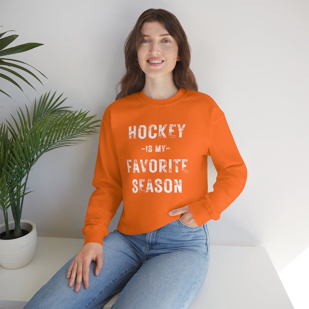 Hockey is my Favorite Season Sweatshirt, Hockey Sweatshirt, Vintage, Women's Hockey Sweatshirt, Sports, Beer, Tailgating, Wine, NHL