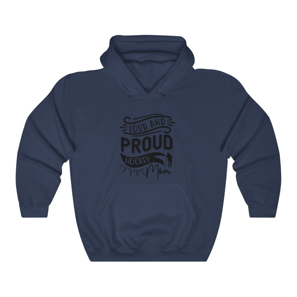 Loud and Proud Hockey Mom Gifts: Only Thing Tougher Than a Hockey Player Retro Vintage Unisex Heavy Blend Hooded Sweatshirt