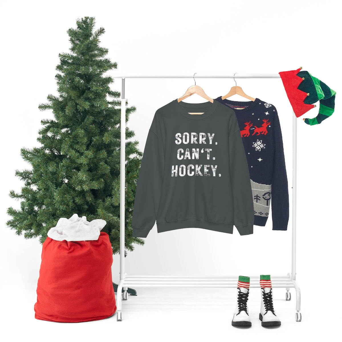 Hockey Season Funny Sweatshirt | Hockey Mom Shirt | Hockey Sweatshirt | Hockey Gifts | Sweaters for Women | Hockey Art