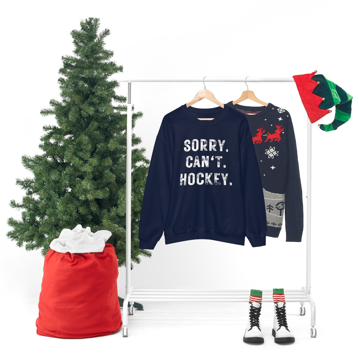 Hockey Season Funny Sweatshirt | Hockey Mom Shirt | Hockey Sweatshirt | Hockey Gifts | Sweaters for Women | Hockey Art