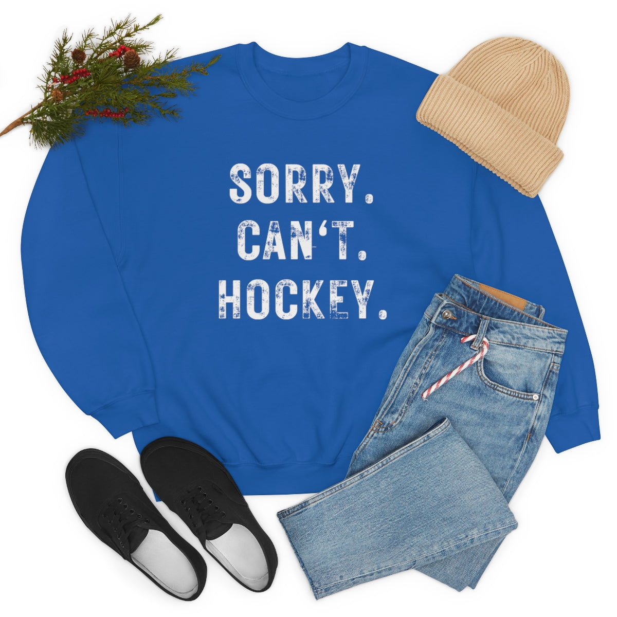 Hockey Season Funny Sweatshirt | Hockey Mom Shirt | Hockey Sweatshirt | Hockey Gifts | Sweaters for Women | Hockey Art