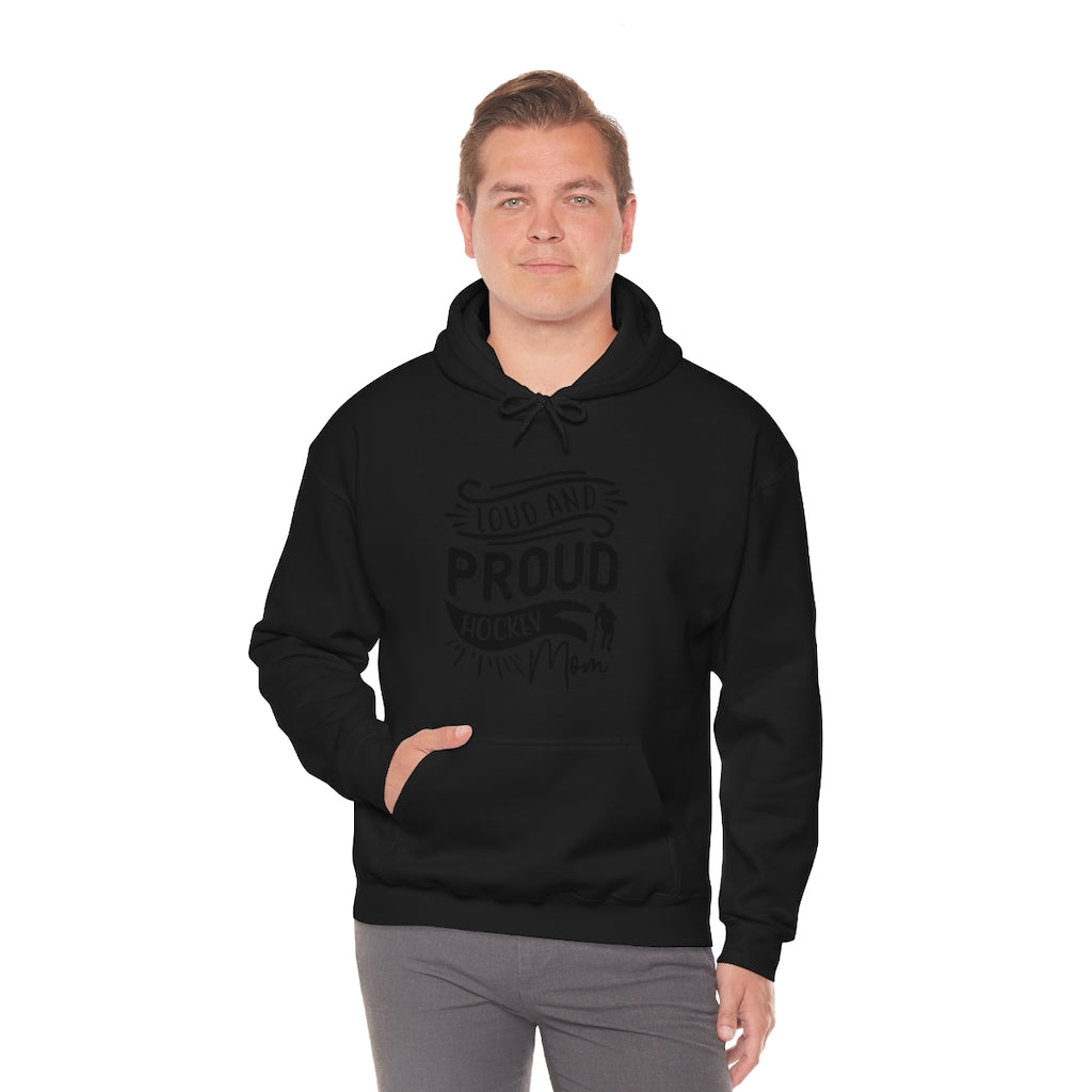 Loud and Proud Hockey Mom Gifts: Only Thing Tougher Than a Hockey Player Retro Vintage Unisex Heavy Blend Hooded Sweatshirt