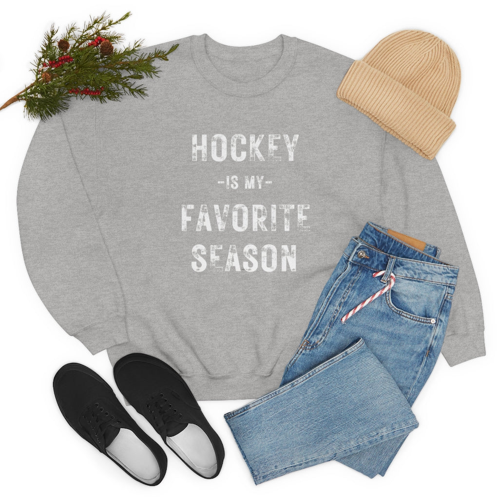 Hockey is my Favorite Season Sweatshirt, Hockey Sweatshirt, Vintage, Women's Hockey Sweatshirt, Sports, Beer, Tailgating, Wine, NHL