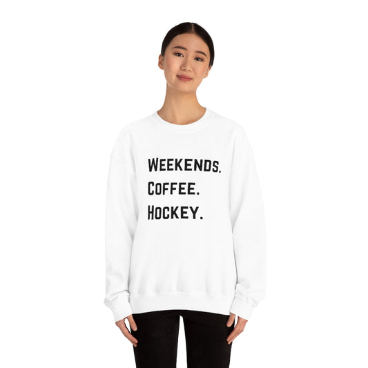 Weekends Coffee Hockey Mom Shirt, Hockey Sweatshirt, Vintage, Women's Hockey Sweatshirt, Sports, Beer, Tailgating, Wine, NHL