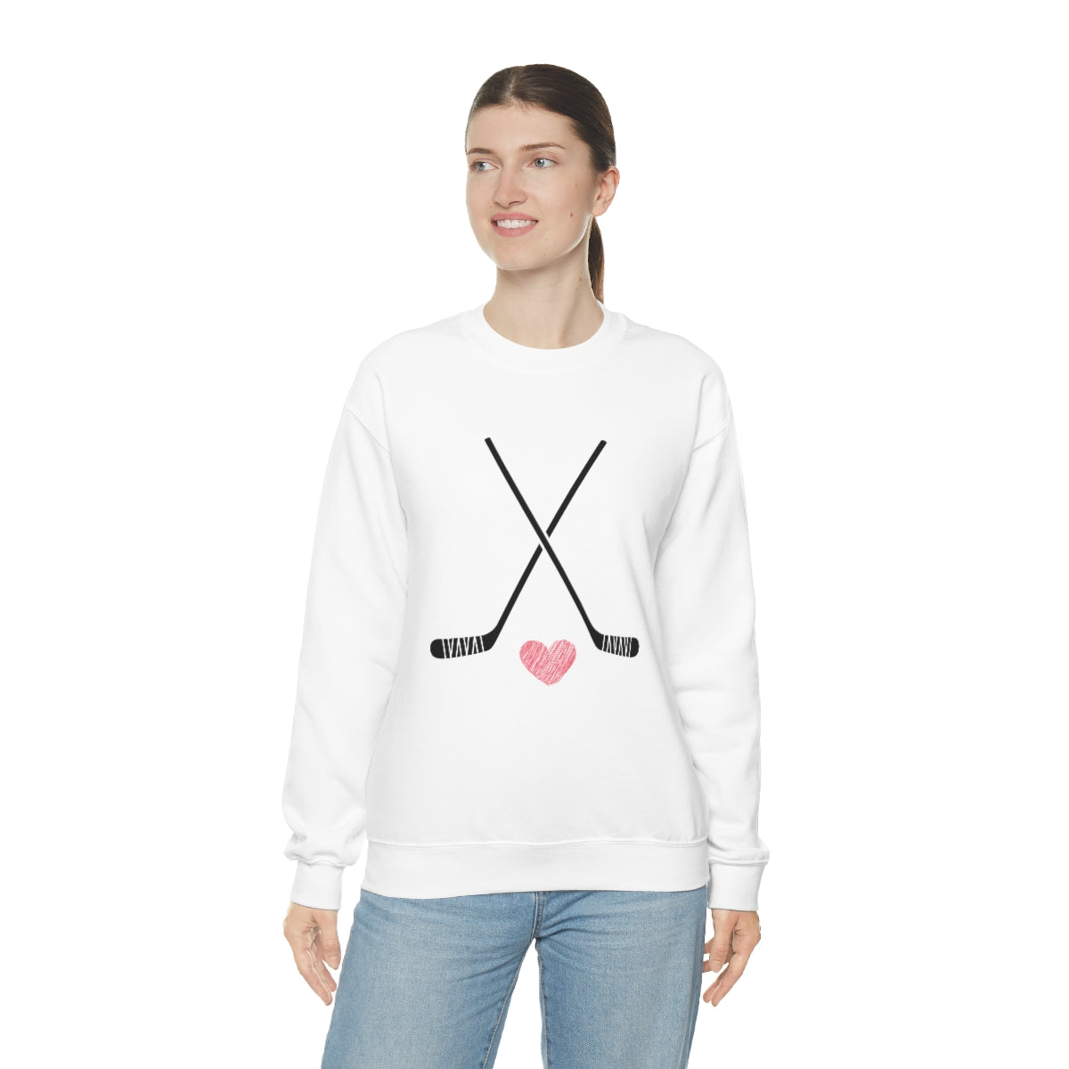 Hockey SweatShirt | Hockey Mom Shirt | Hockey Sweatshirt | SweatShirt Women | Hockey Gifts | Sweaters for Women | Hockey Art