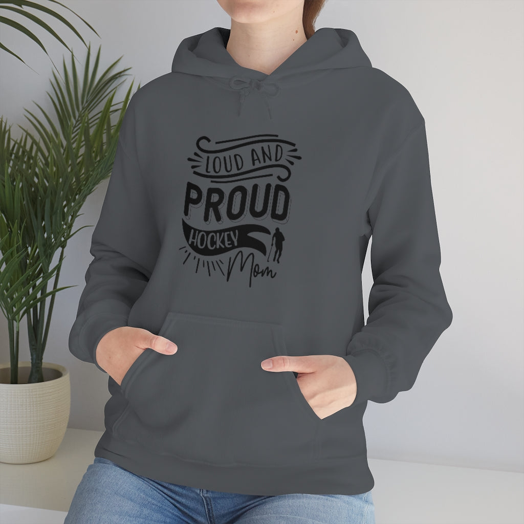 Loud and Proud Hockey Mom Gifts: Only Thing Tougher Than a Hockey Player Retro Vintage Unisex Heavy Blend Hooded Sweatshirt