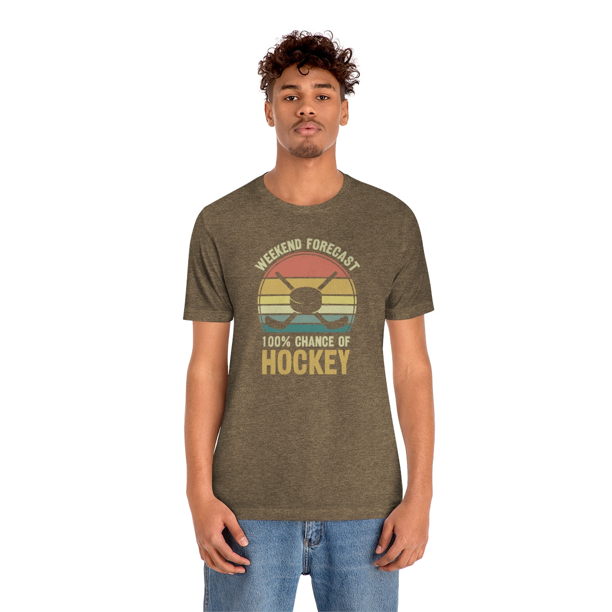 80's Retro Hockey Shirt | Vintage Eighties Hockey Gift For Men, Women & Kids Unisex Jersey Short Sleeve Tee, Hockey Mom, Hockey Dad