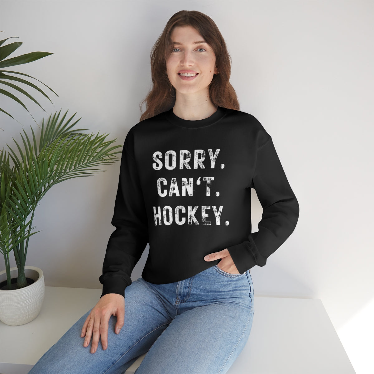 Hockey Season Funny Sweatshirt | Hockey Mom Shirt | Hockey Sweatshirt | Hockey Gifts | Sweaters for Women | Hockey Art