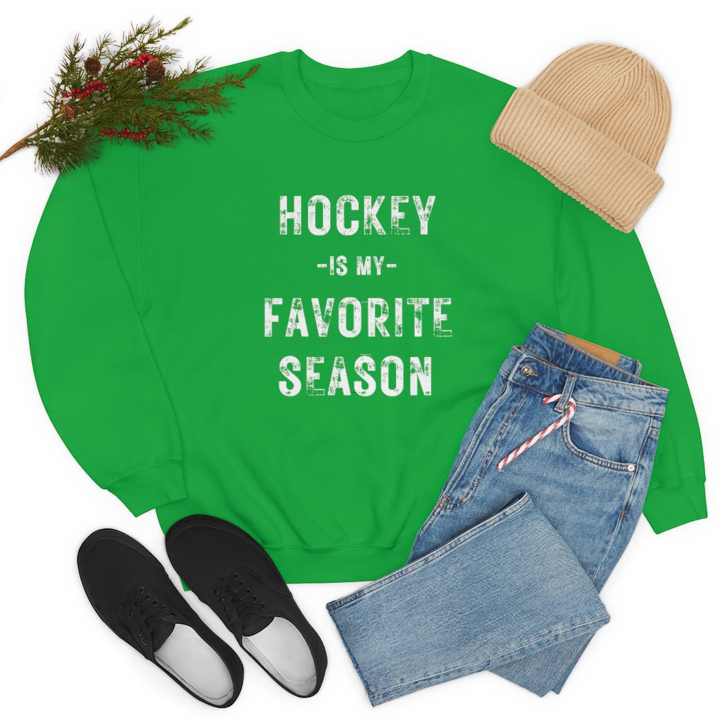 Hockey is my Favorite Season Sweatshirt, Hockey Sweatshirt, Vintage, Women's Hockey Sweatshirt, Sports, Beer, Tailgating, Wine, NHL