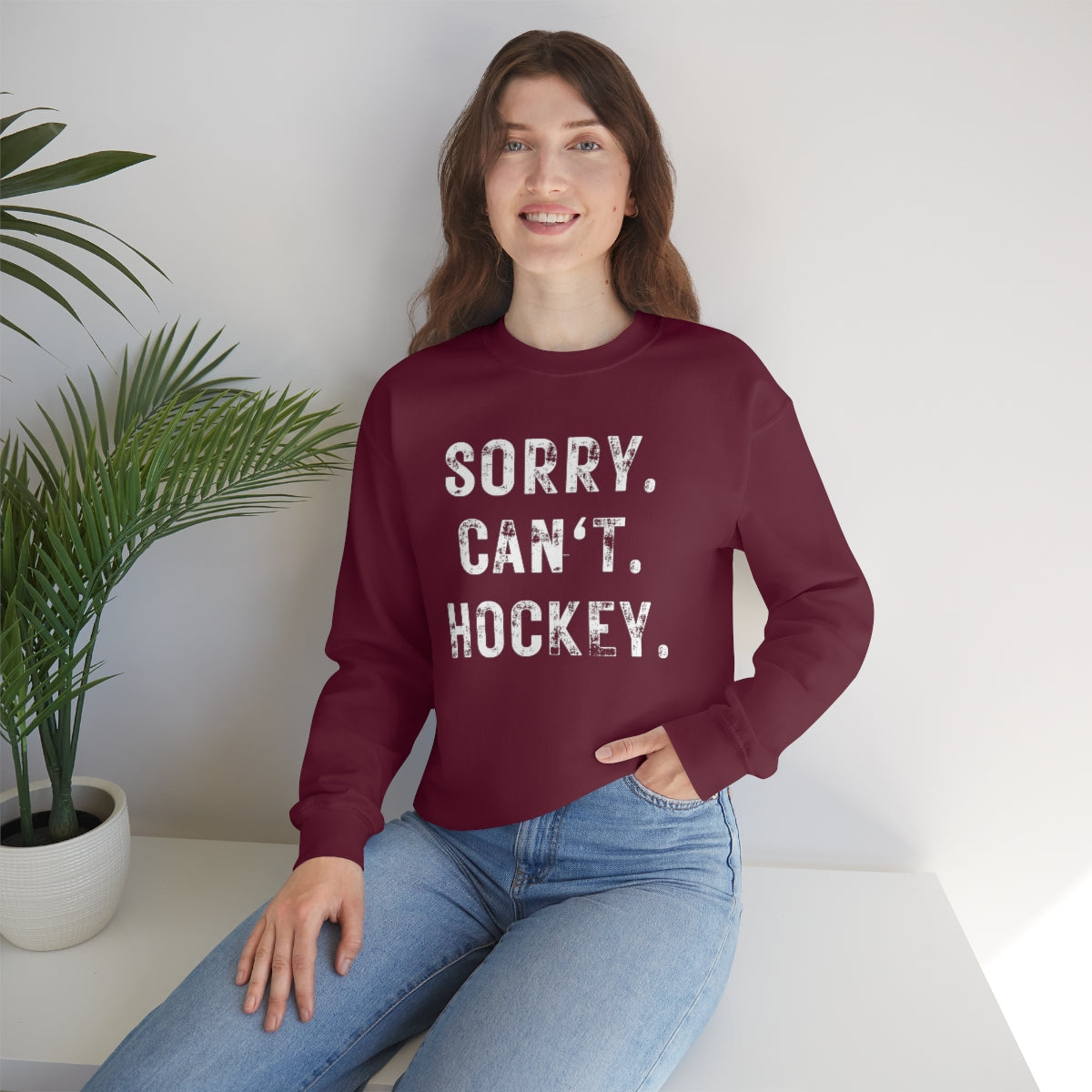 Hockey Season Funny Sweatshirt | Hockey Mom Shirt | Hockey Sweatshirt | Hockey Gifts | Sweaters for Women | Hockey Art