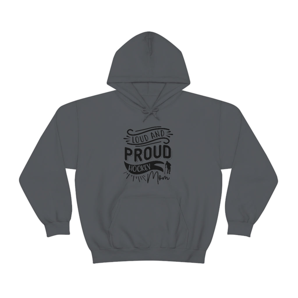 Loud and Proud Hockey Mom Gifts: Only Thing Tougher Than a Hockey Player Retro Vintage Unisex Heavy Blend Hooded Sweatshirt