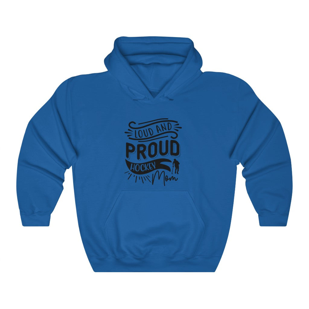 Loud and Proud Hockey Mom Gifts: Only Thing Tougher Than a Hockey Player Retro Vintage Unisex Heavy Blend Hooded Sweatshirt