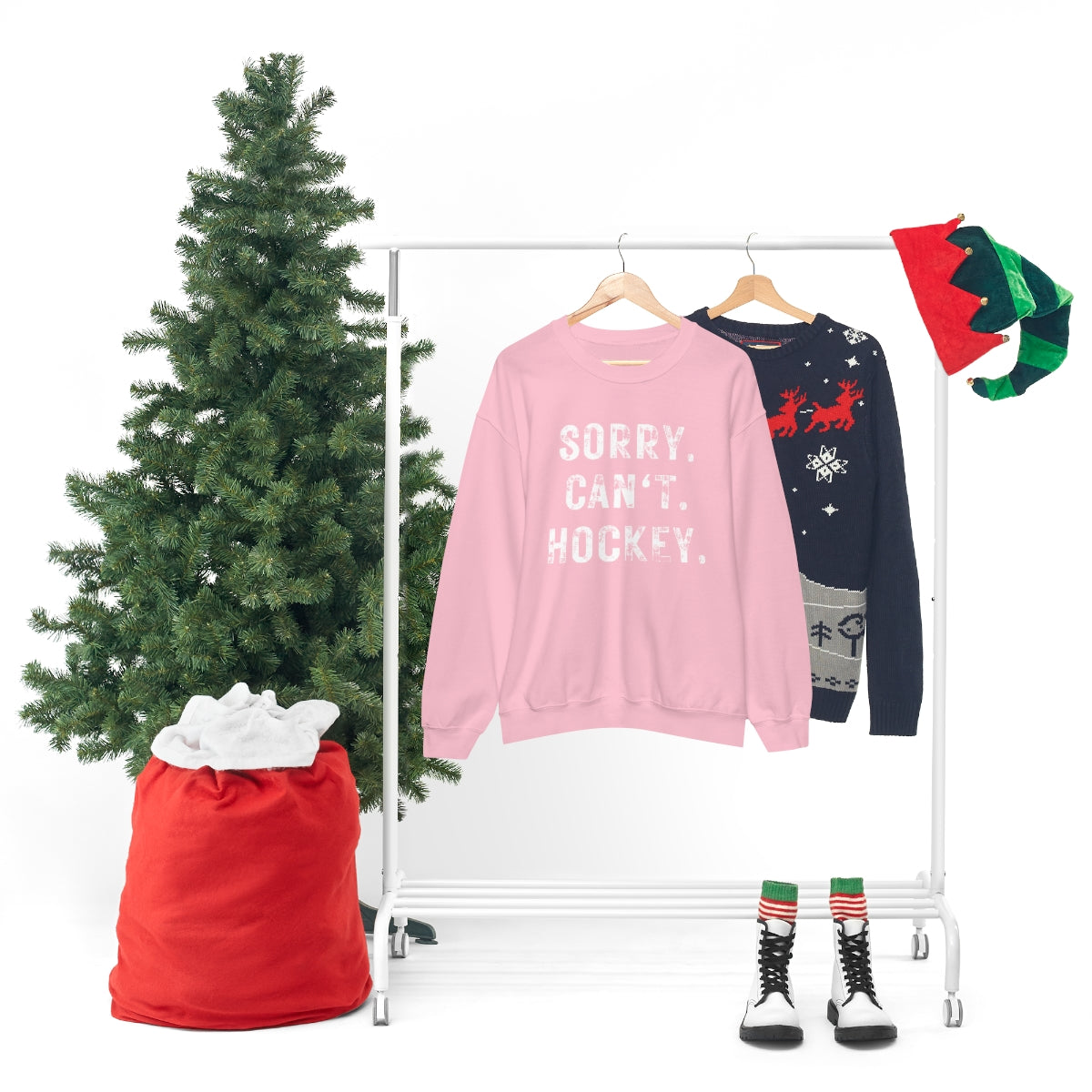 Hockey Season Funny Sweatshirt | Hockey Mom Shirt | Hockey Sweatshirt | Hockey Gifts | Sweaters for Women | Hockey Art