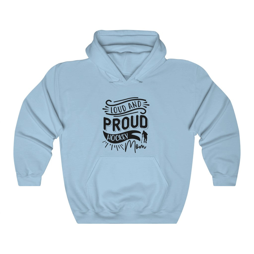 Loud and Proud Hockey Mom Gifts: Only Thing Tougher Than a Hockey Player Retro Vintage Unisex Heavy Blend Hooded Sweatshirt