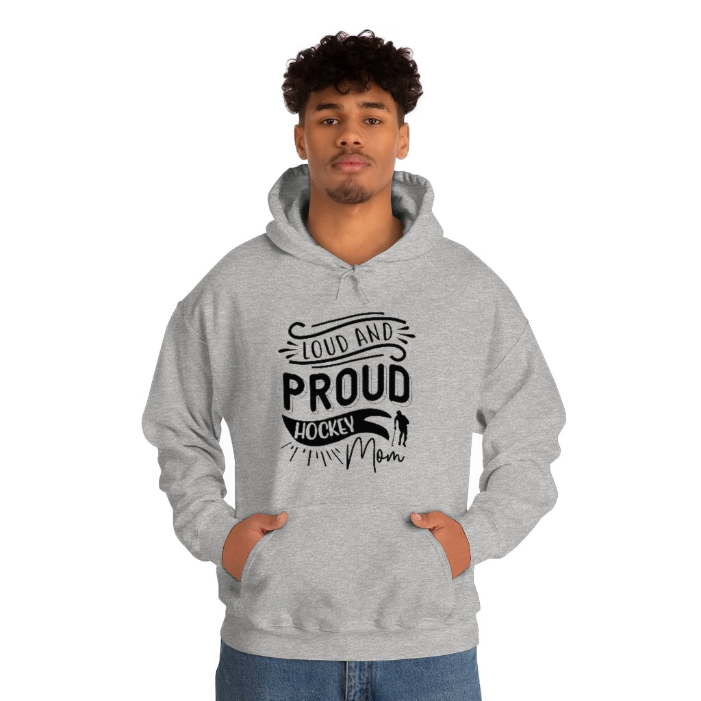 Loud and Proud Hockey Mom Gifts: Only Thing Tougher Than a Hockey Player Retro Vintage Unisex Heavy Blend Hooded Sweatshirt