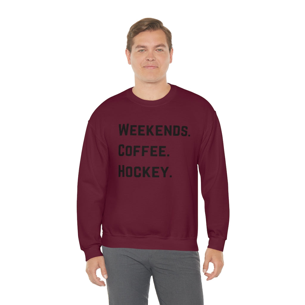 Weekends Coffee Hockey Mom Shirt, Hockey Sweatshirt, Vintage, Women's Hockey Sweatshirt, Sports, Beer, Tailgating, Wine,