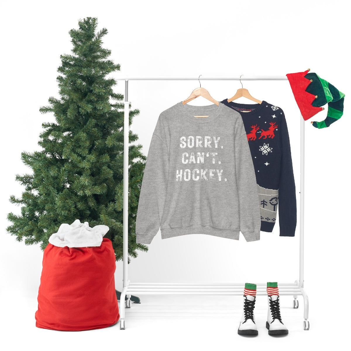 Hockey Season Funny Sweatshirt | Hockey Mom Shirt | Hockey Sweatshirt | Hockey Gifts | Sweaters for Women | Hockey Art