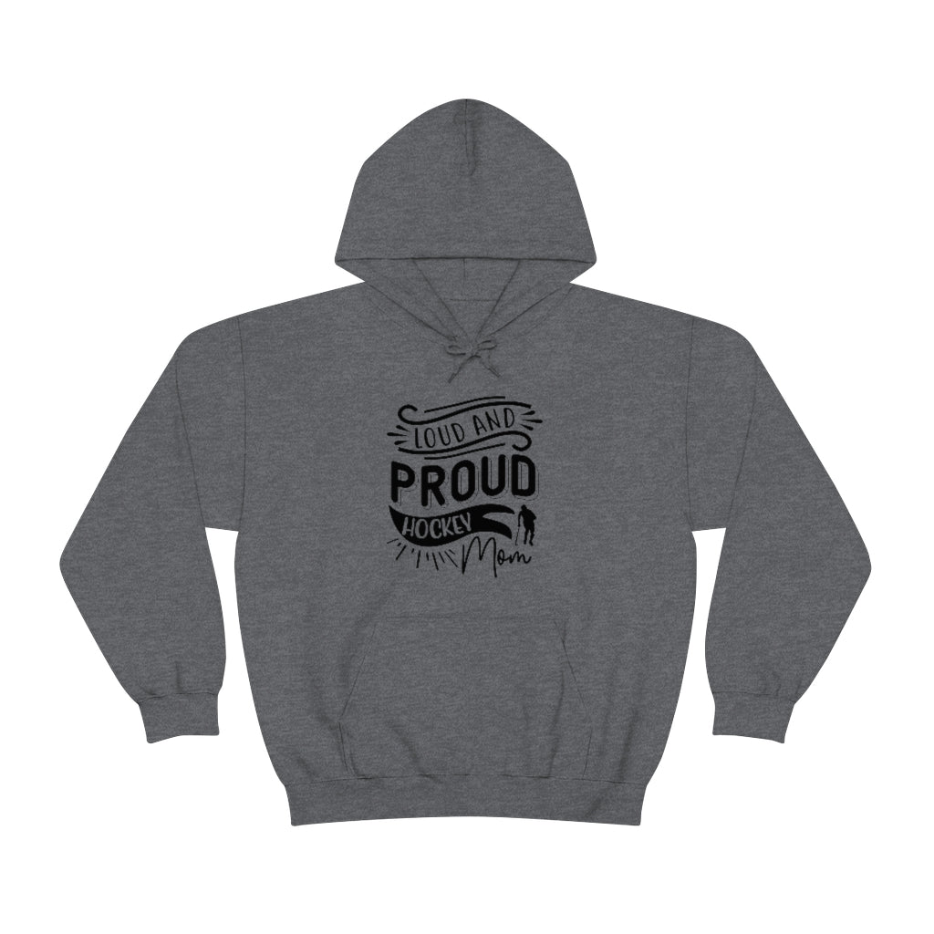 Loud and Proud Hockey Mom Gifts: Only Thing Tougher Than a Hockey Player Retro Vintage Unisex Heavy Blend Hooded Sweatshirt